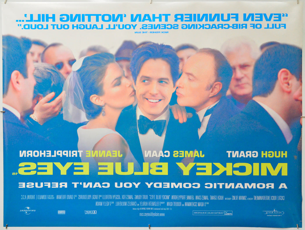 Mickey Blue Eyes (Back) Cinema Quad Movie Poster