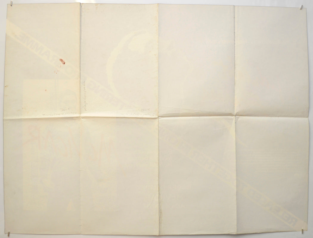 MIDNIGHT EXPRESS / MCVICAR (Back) Cinema Quad Movie Poster