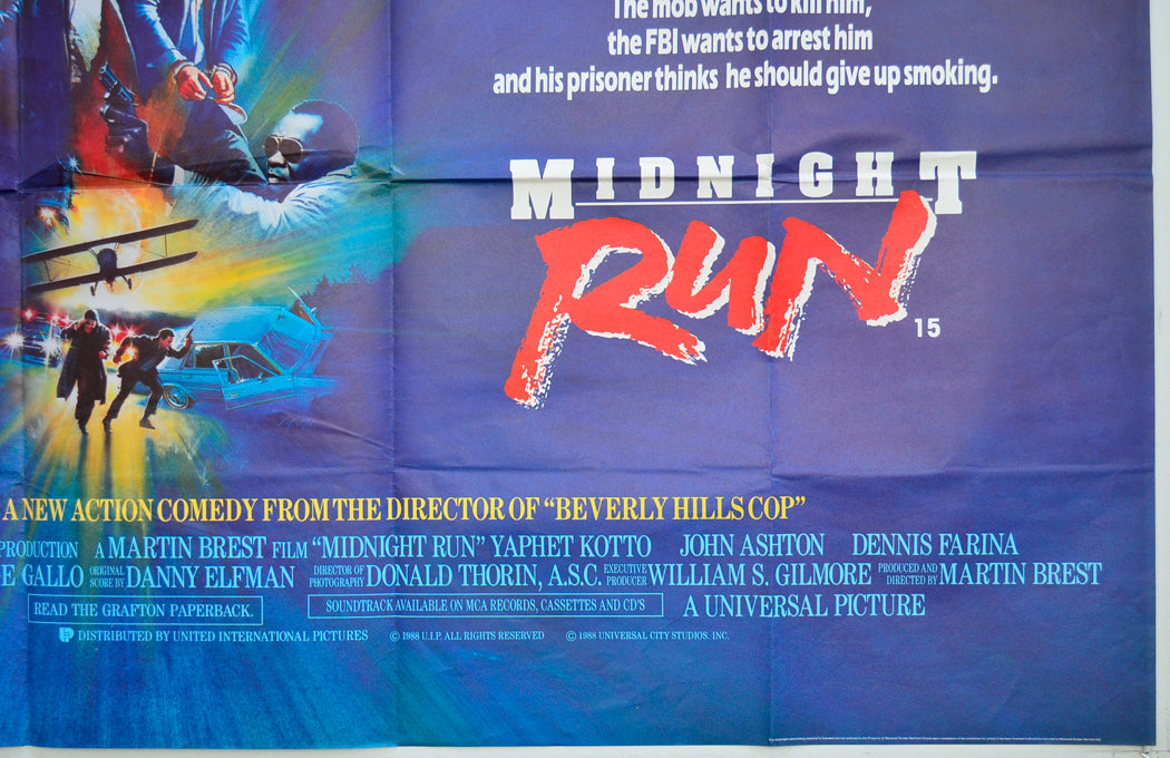 MIDNIGHT RUN (Bottom Right) Cinema Quad Movie Poster
