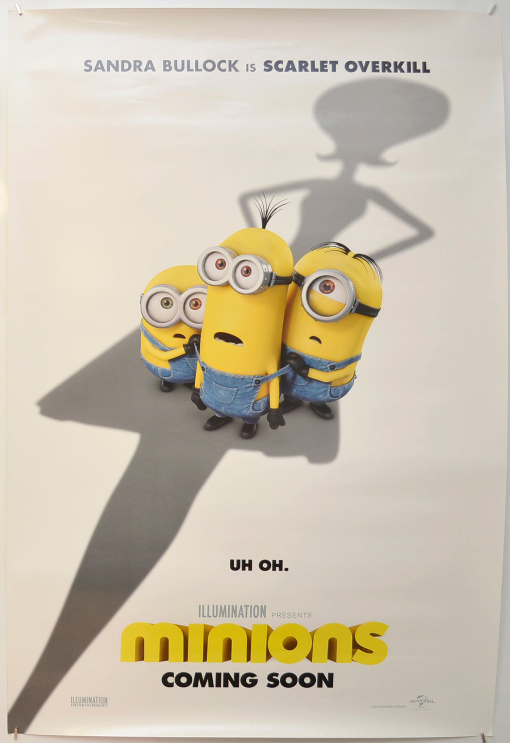 Minions (Teaser / Advance Version) Original One Sheet Poster - Film Poster - Movie Poster