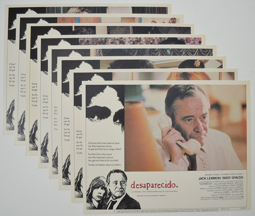 MISSING (Full View) Cinema Set of Lobby Cards