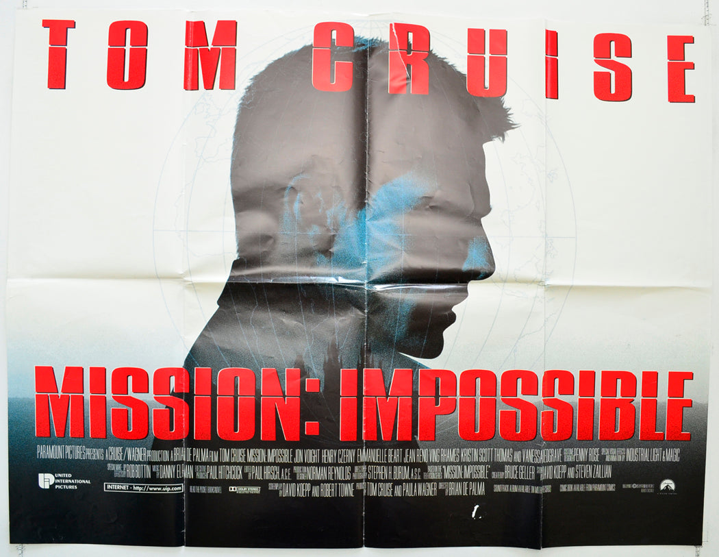Mission Impossible Original Quad Poster - Film Poster - Movie Poster