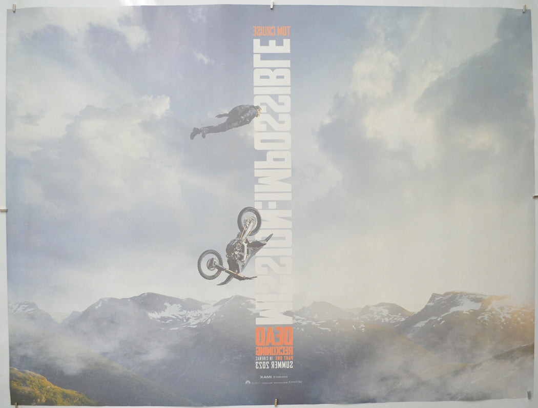 MISSION: IMPOSSIBLE DEAD RECKONING PART ONE (Back) Cinema Quad Movie Poster