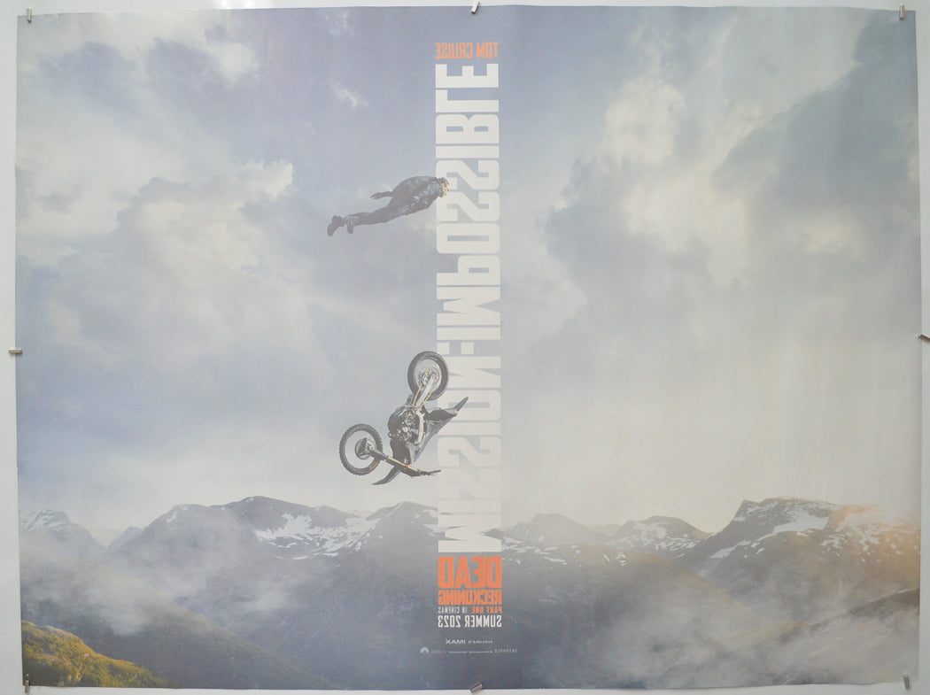 MISSION: IMPOSSIBLE DEAD RECKONING PART ONE (Back) Cinema Quad Movie Poster