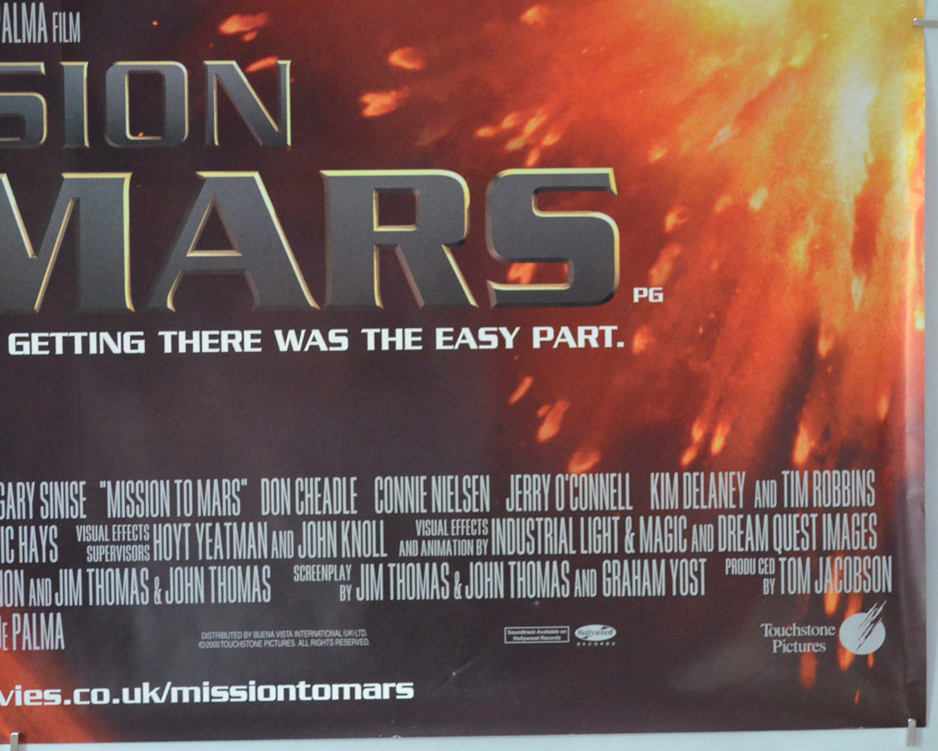 MISSION TO MARS (Bottom Right) Cinema Quad Movie Poster