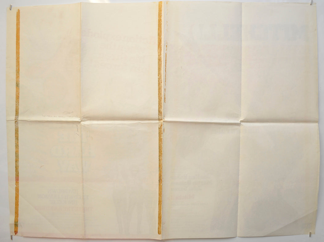 MITCHELL / THREE THE HARD WAY (Back) Cinema Quad Movie Poster