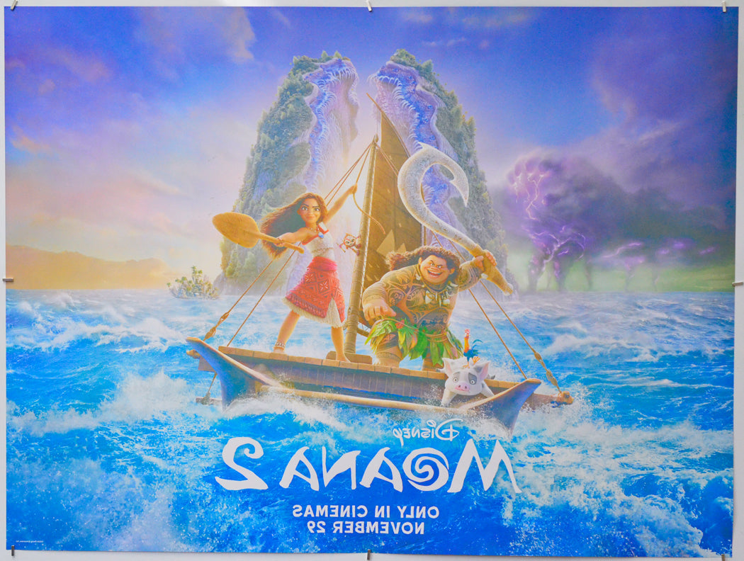 Moana 2 (Back) Cinema Quad Movie Poster