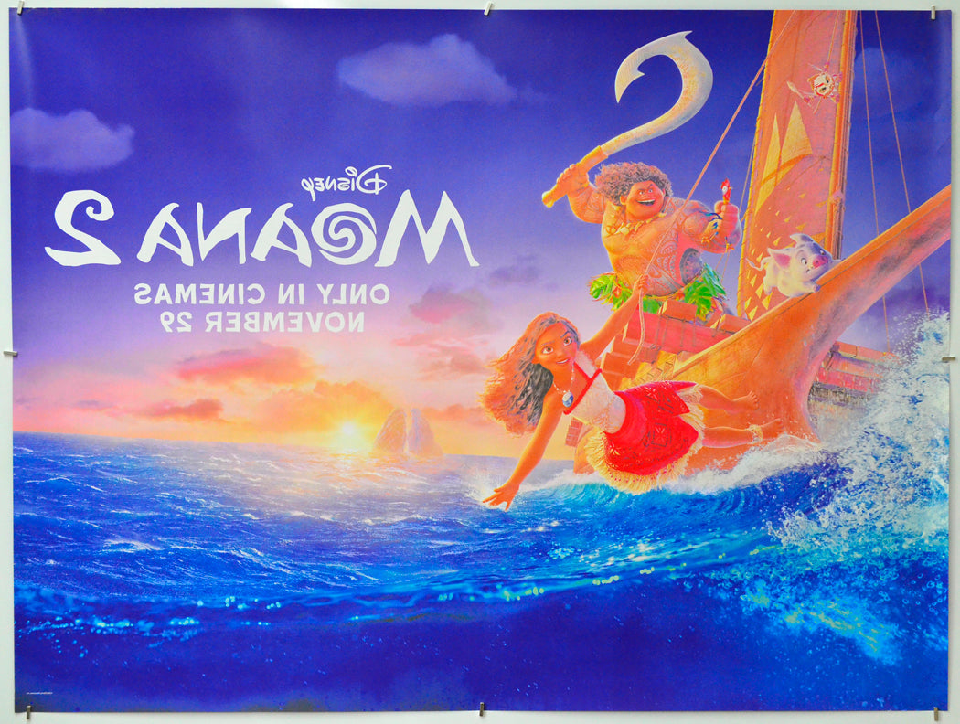 Moana 2 (Back) Cinema Quad Movie Poster