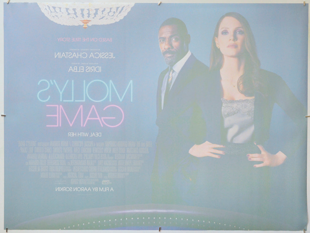 Molly's Game (Back) Cinema Quad Movie Poster