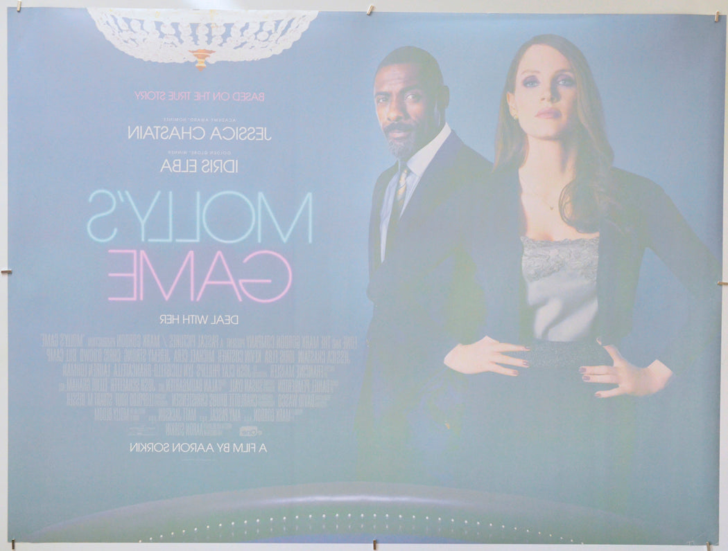 Molly's Game (Back) Cinema Quad Movie Poster