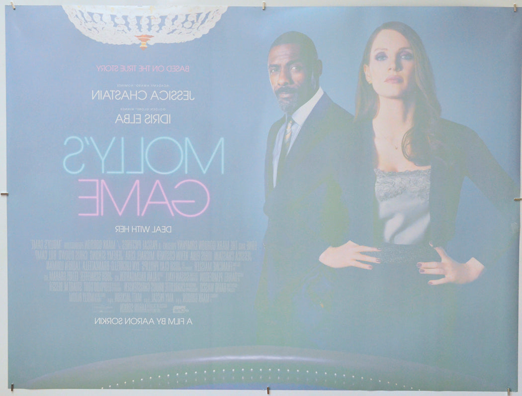 Molly's Game (Back) Cinema Quad Movie Poster