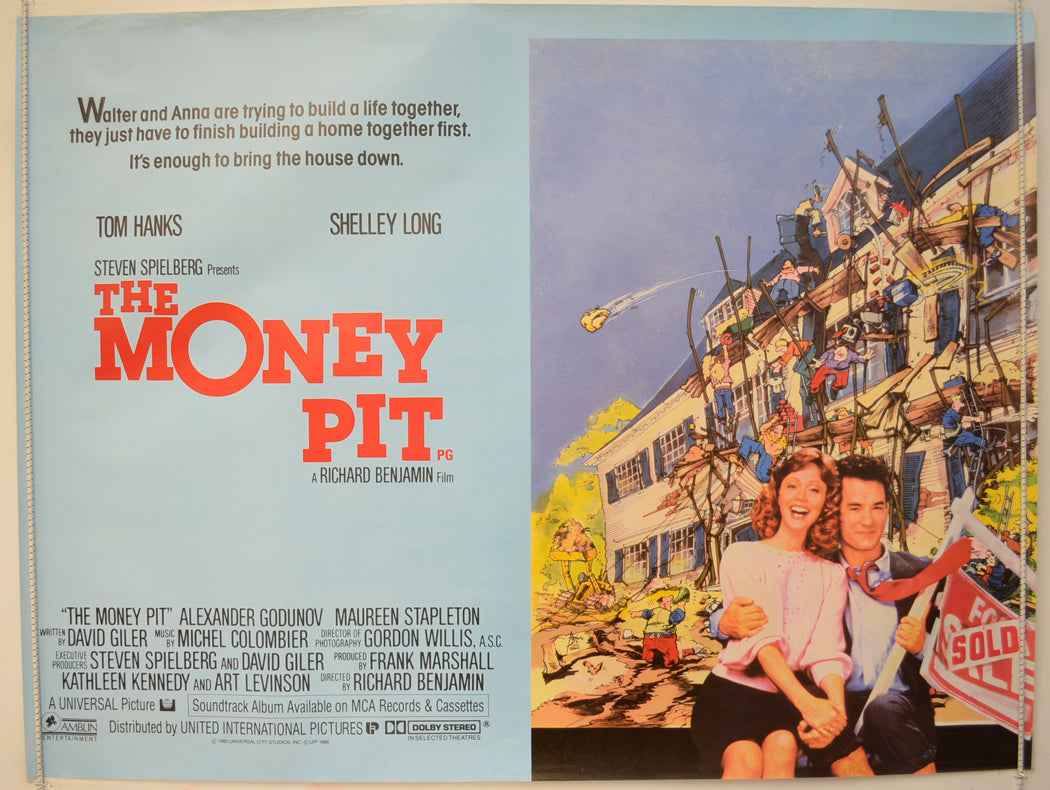 The Money Pit Original Quad Poster - Film Poster - Movie Poster