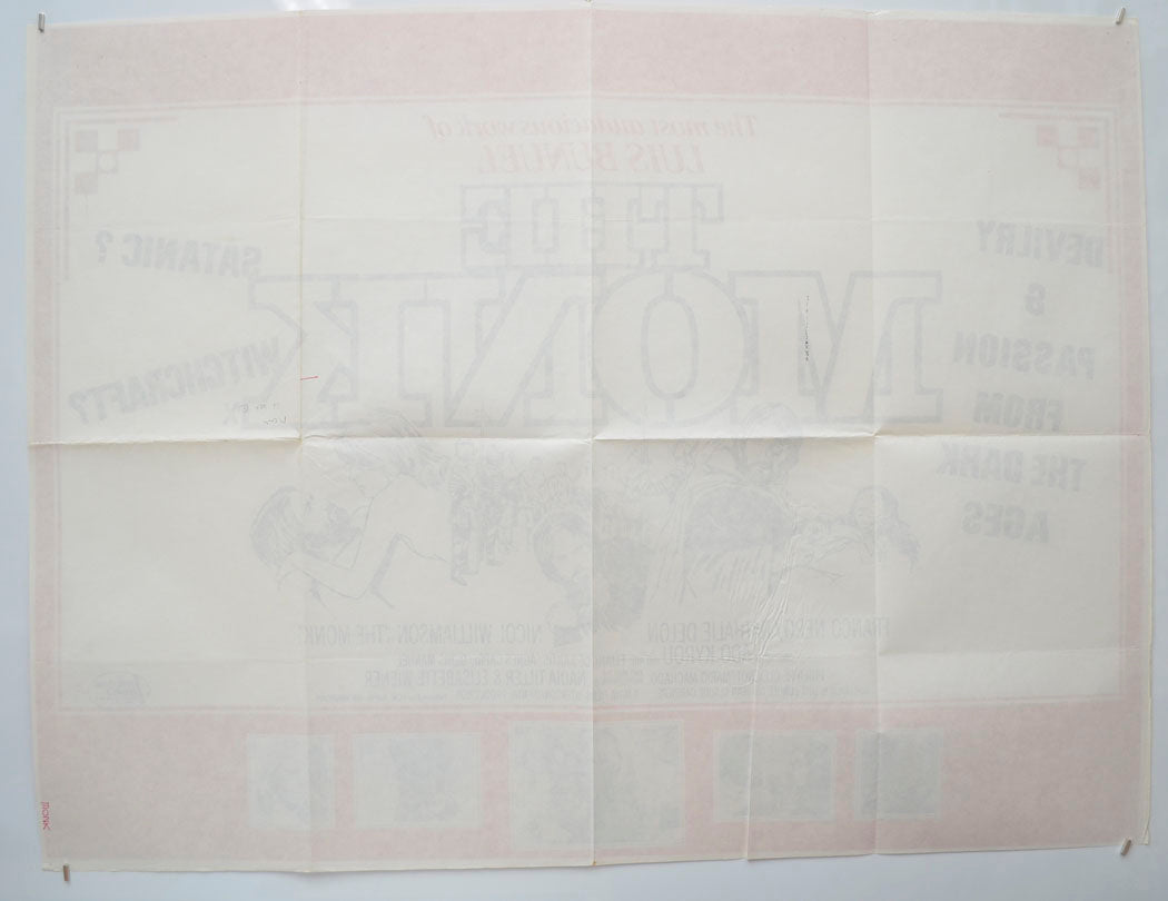 THE MONK (Back) Cinema Quad Movie Poster