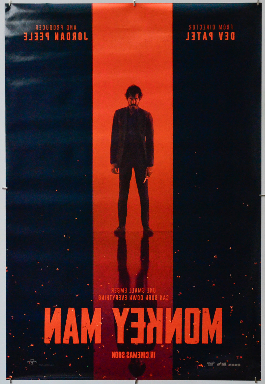 Monkey Man (Back) Cinema One Sheet Movie Poster