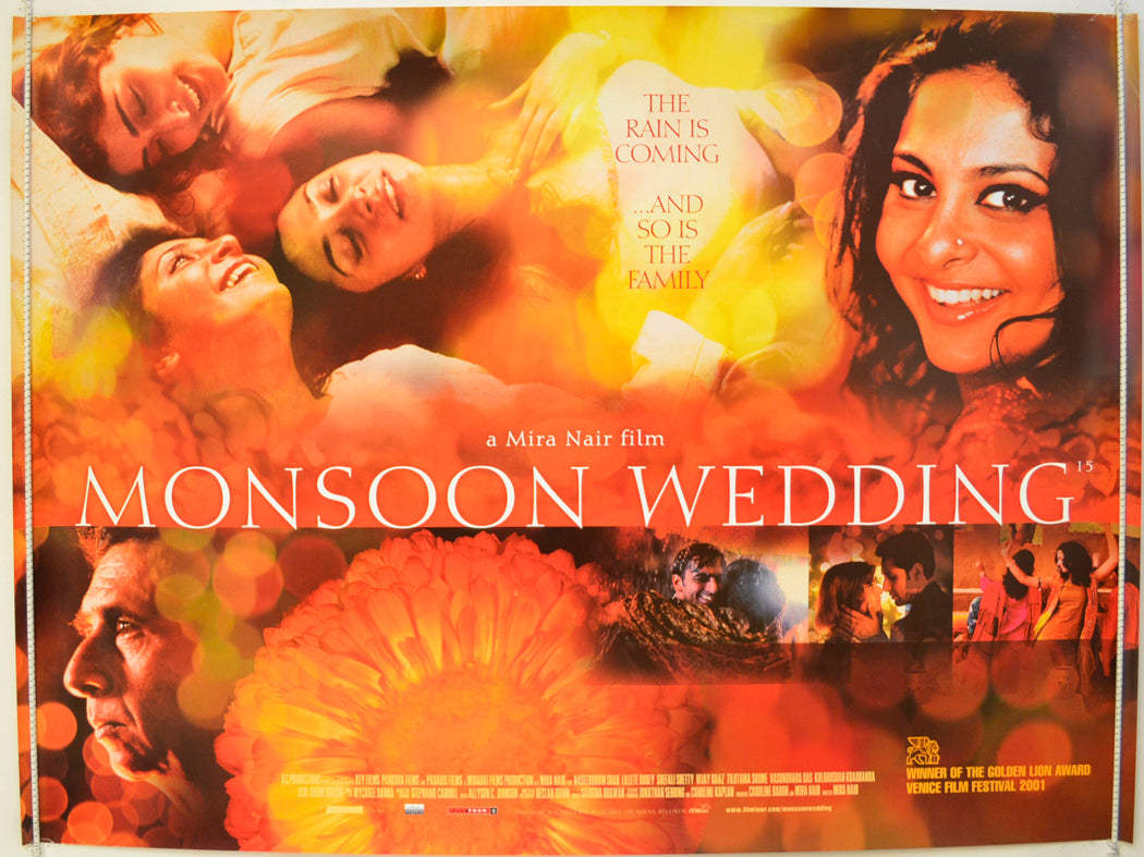 Monsoon Wedding Original Quad Poster - Film Poster - Movie Poster