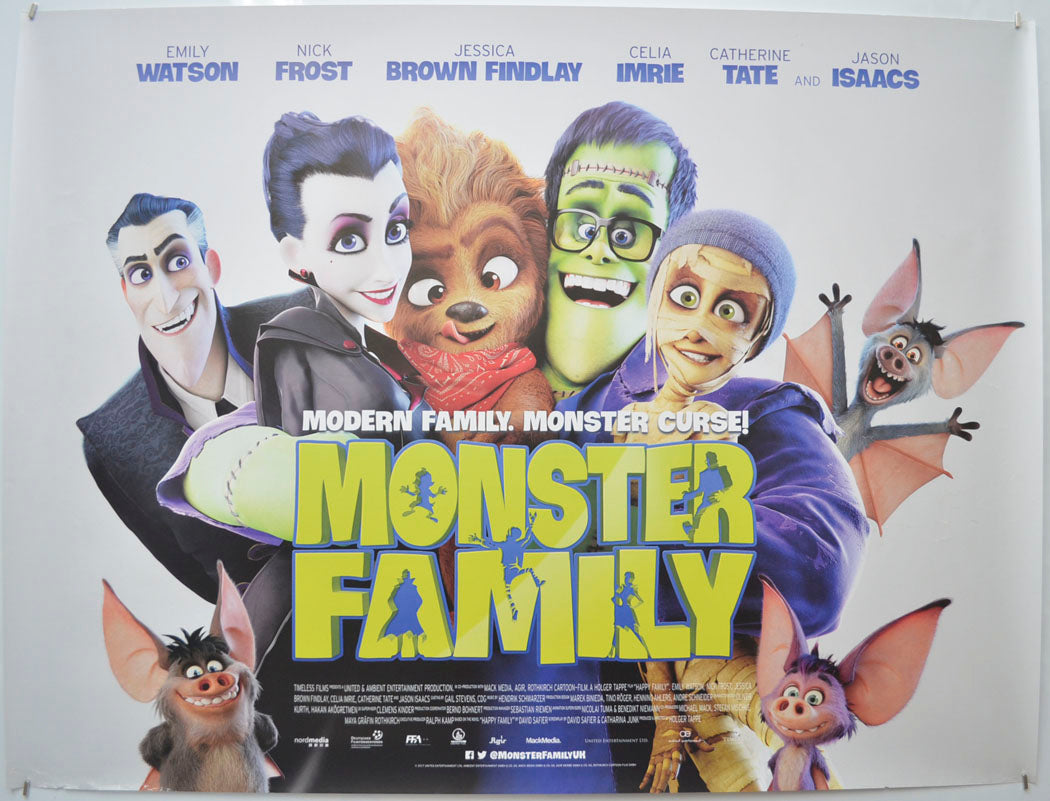 Monster Family Original Quad Poster - Film Poster - Movie Poster