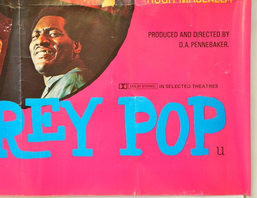 MONTEREY POP (Bottom Right) Cinema Quad Movie Poster