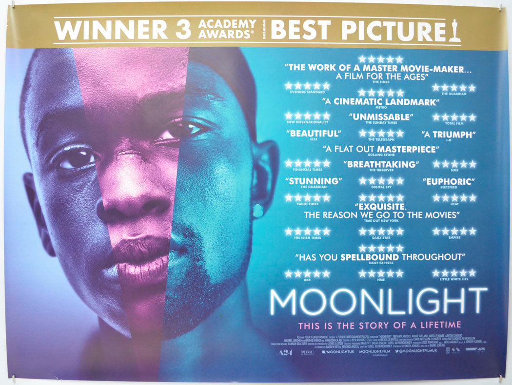Moonlight Original Quad Poster - Film Poster - Movie Poster