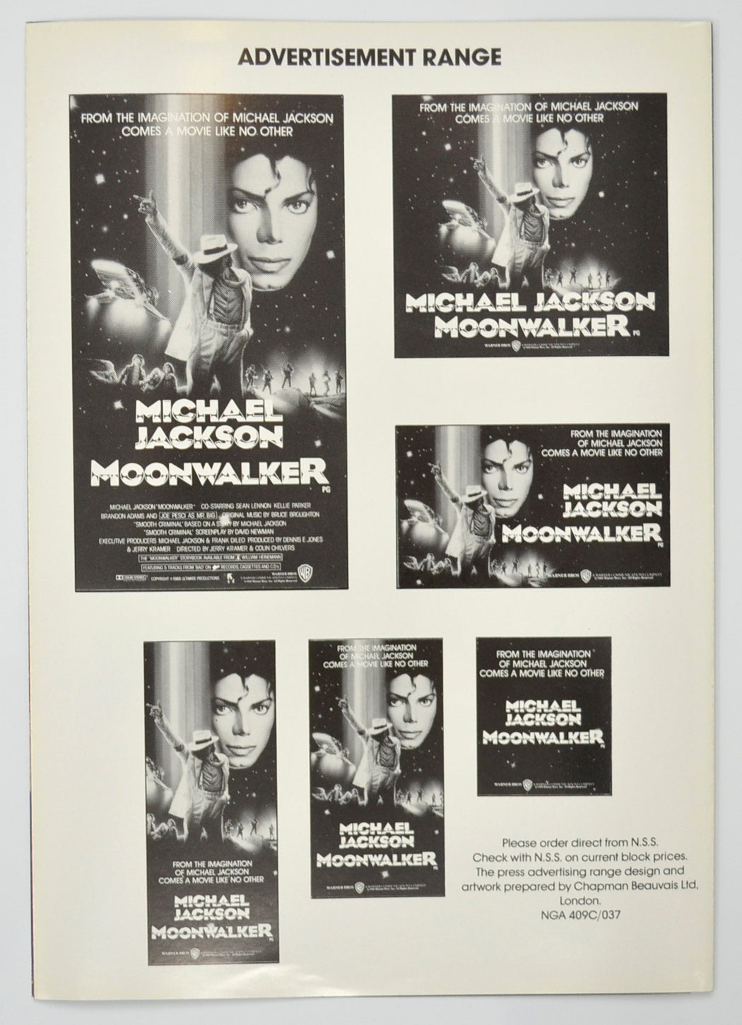 MOONWALKER Cinema Exhibitors Campaign Pressbook - BACK