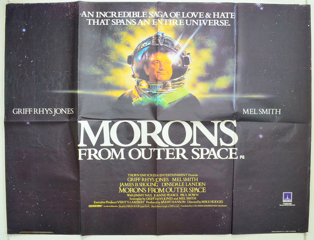 Morons From Outer Space Original British Quad Poster - Film Poster - Movie Poster