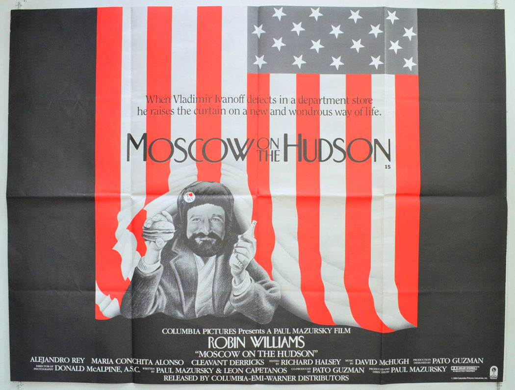 Moscow On The Hudson Original British Quad Poster - Film Poster - Movie Poster