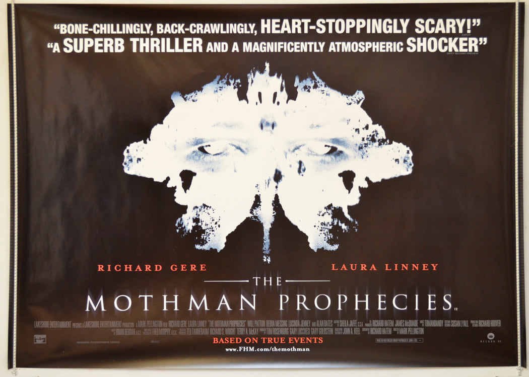 The Mothman Prophecies Original Quad Poster - Film Poster - Movie Poster