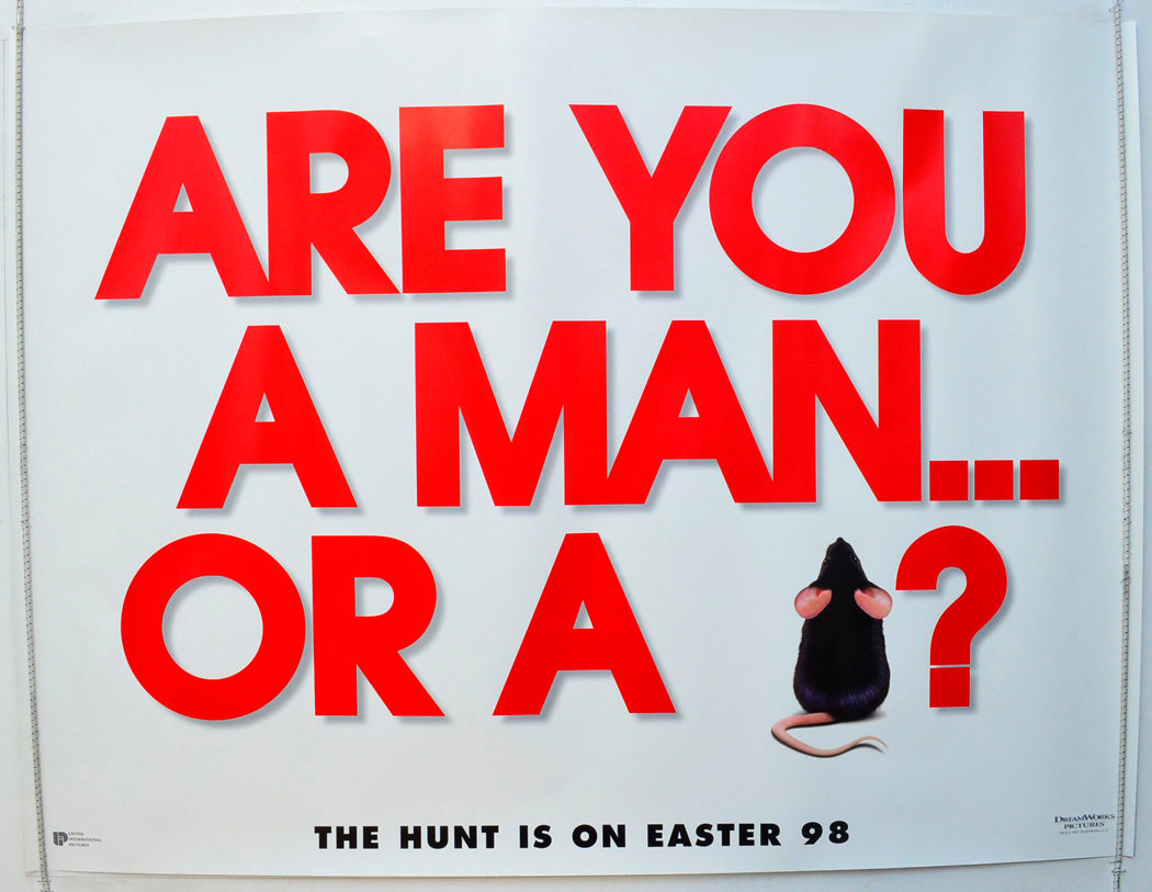 Mousehunt (Teaser / Advance Version) Original British Quad Poster - Film Poster - Movie Poster