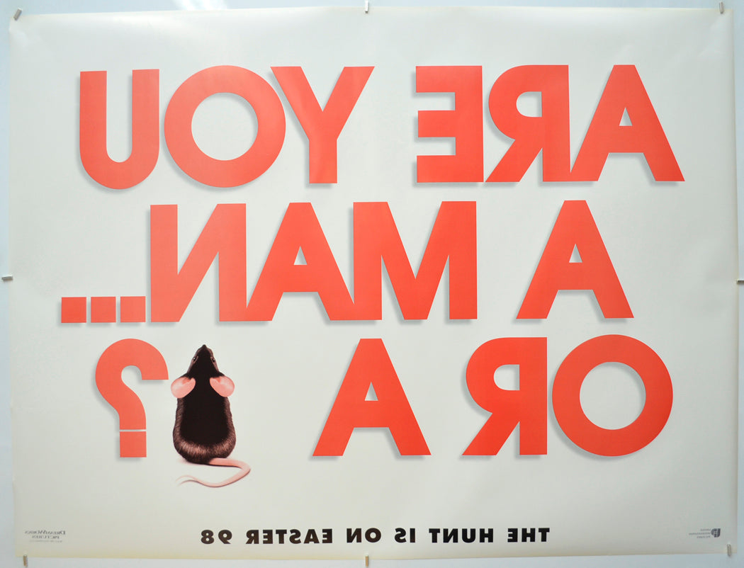 MOUSEHUNT (Back) Cinema Quad Movie Poster