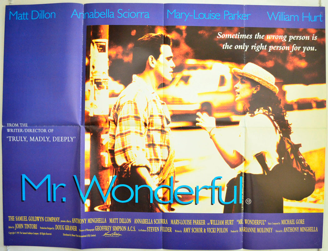Mr. Wonderful Original British Quad Poster - Film Poster - Movie Poster