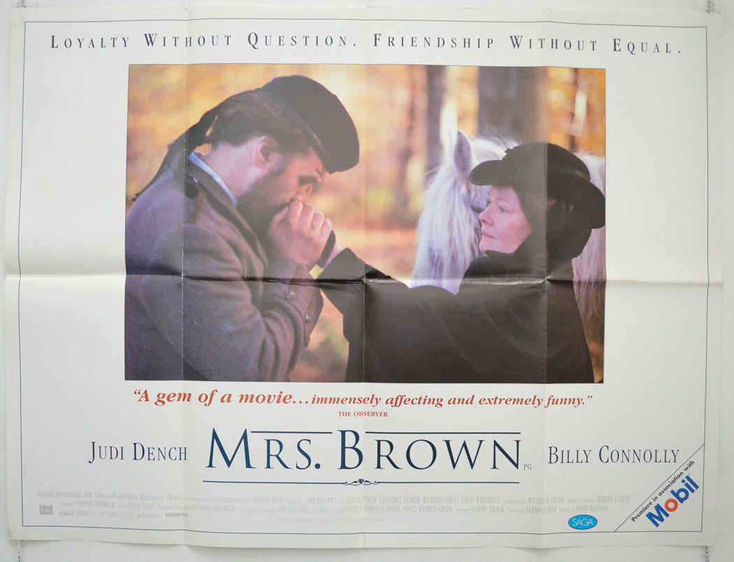 Mrs Brown Original Quad Poster - Film Poster - Movie Poster
