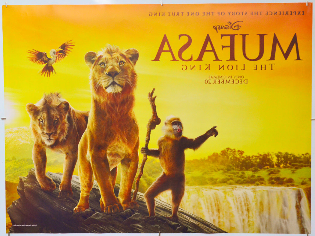 Mufasa: The Lion King (Back) Cinema Quad Movie Poster