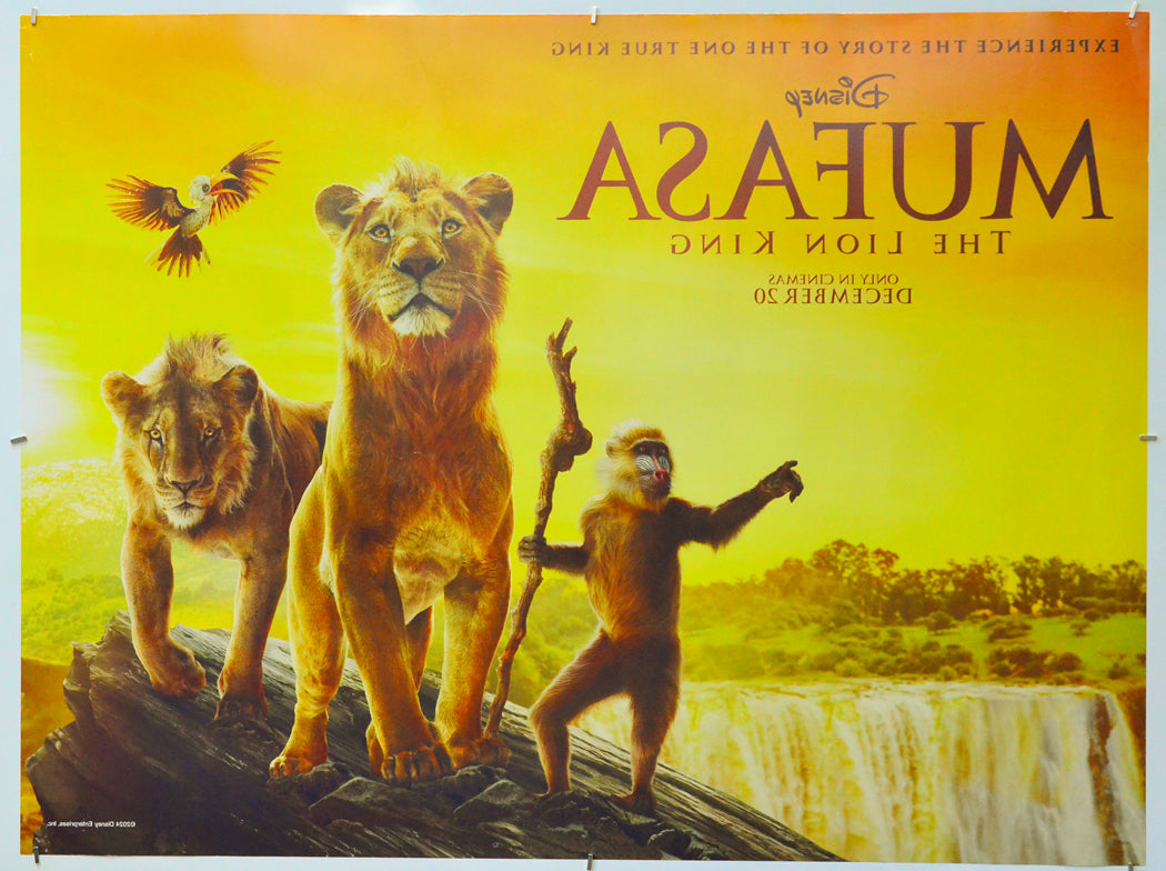 Mufasa: The Lion King (Back) Cinema Quad Movie Poster