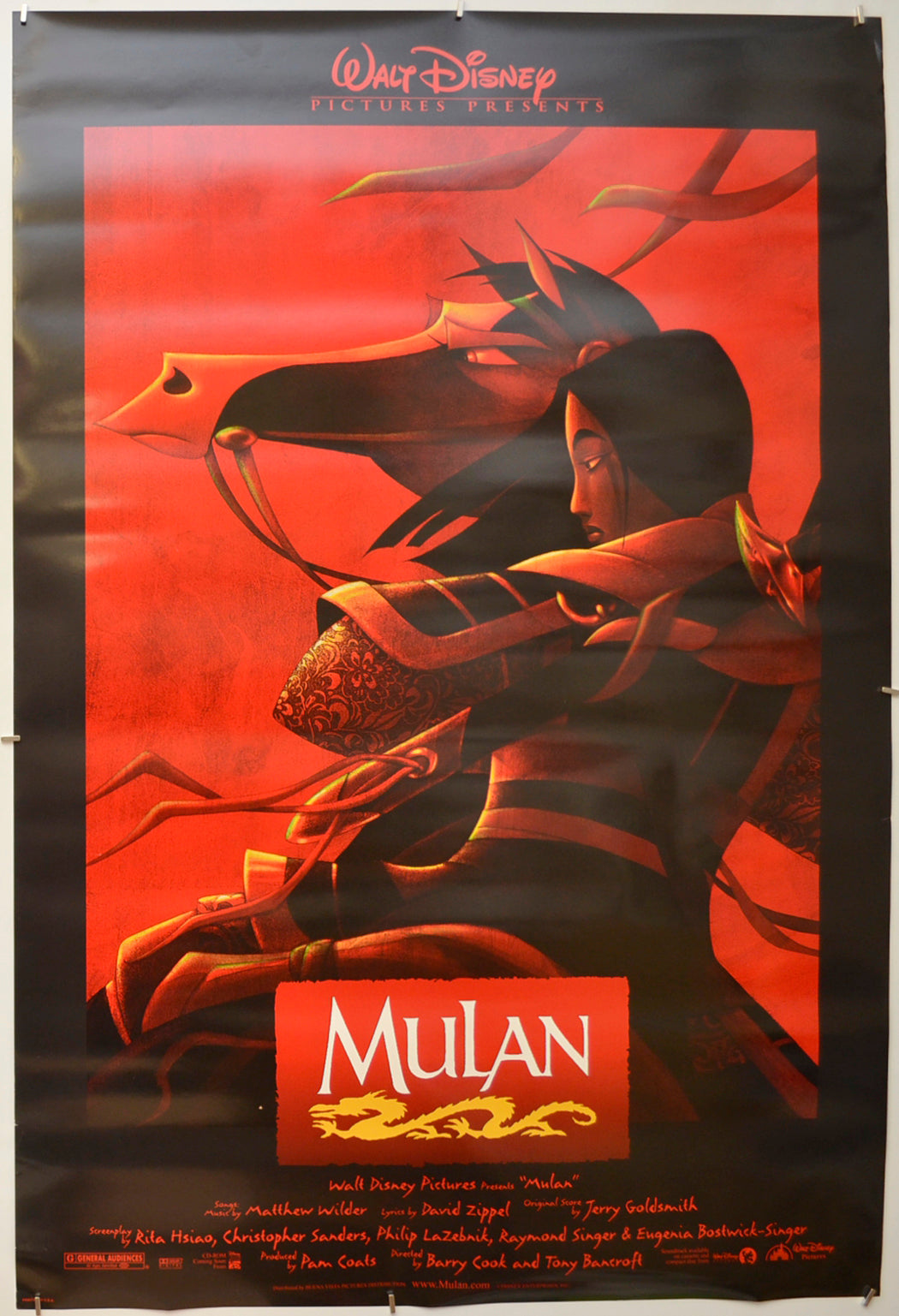 Mulan Original One Sheet Poster - Film Poster - Movie Poster