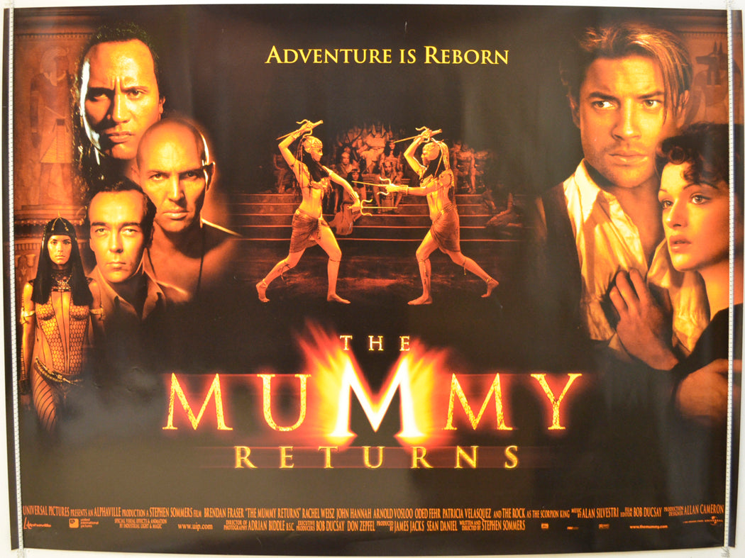 The Mummy Returns Original Quad Poster - Film Poster - Movie Poster