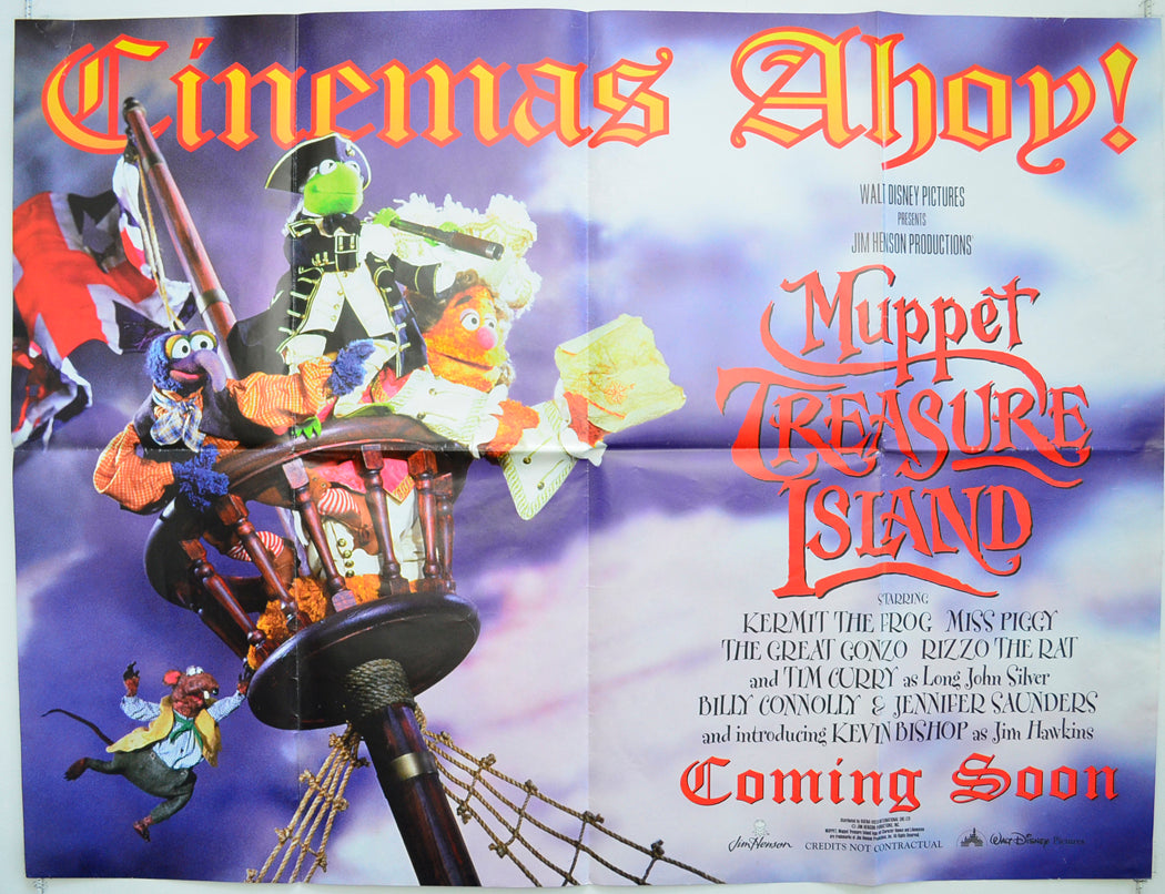 Muppet Treasure Island Original Quad Poster - Film Poster - Movie Poster