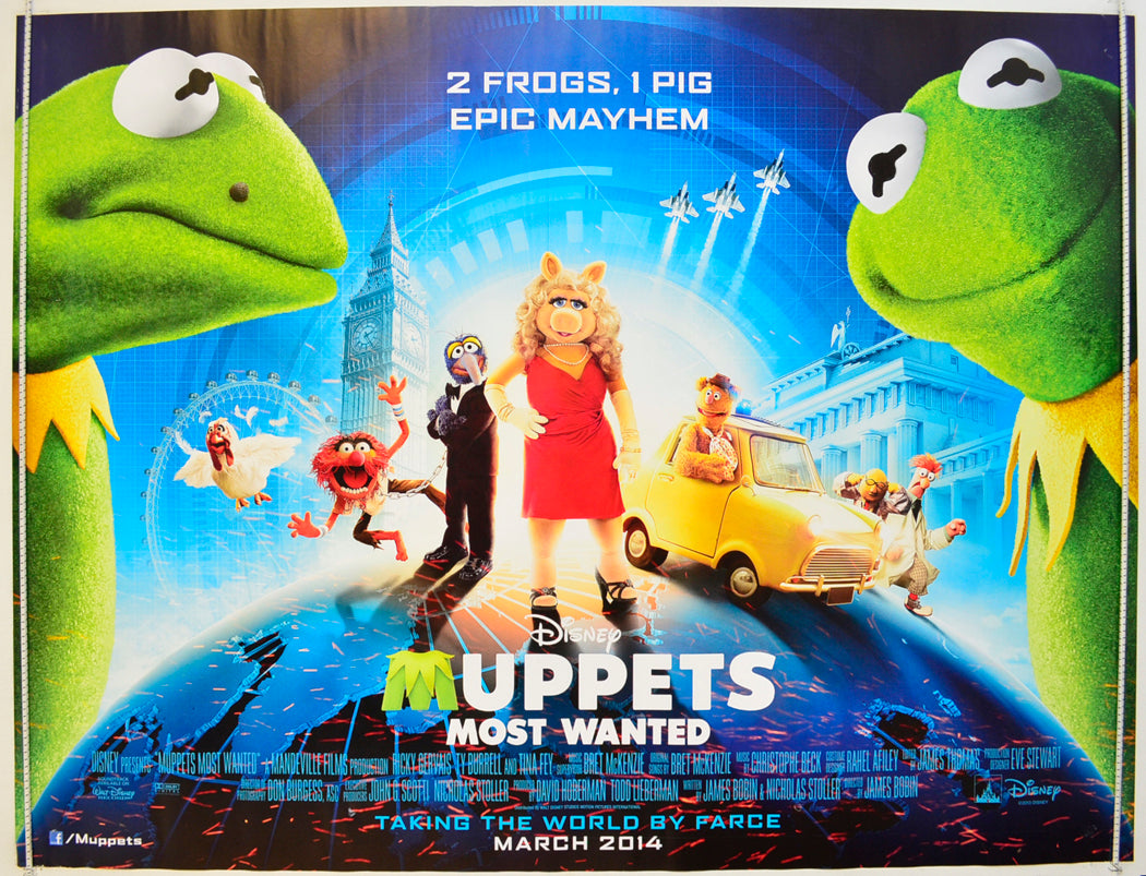 Muppets Most Wanted Original Quad Poster - Film Poster - Movie Poster
