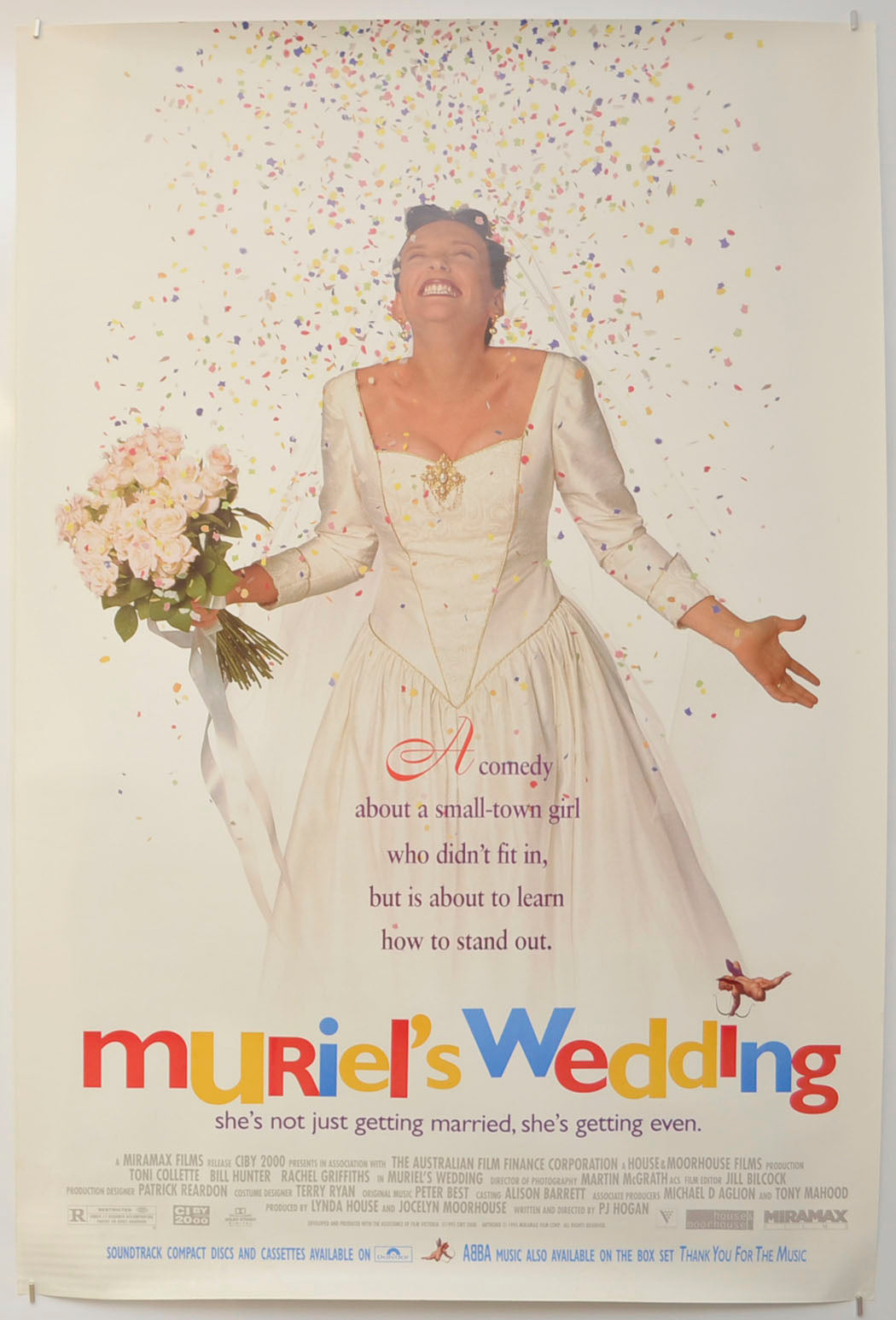 Muriel's Wedding Original One Sheet Poster - Film Poster - Movie Poster