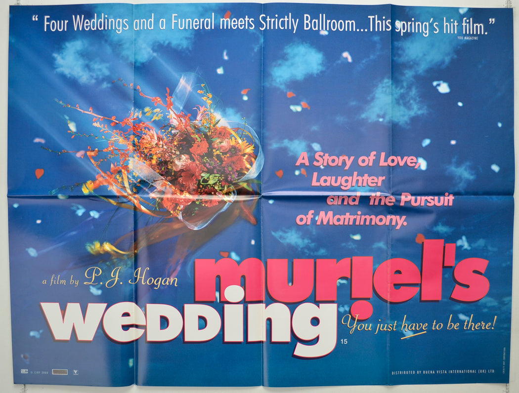 Muriel's Wedding (Teaser / Advance Version) Original Quad Poster - Film Poster - Movie Poster