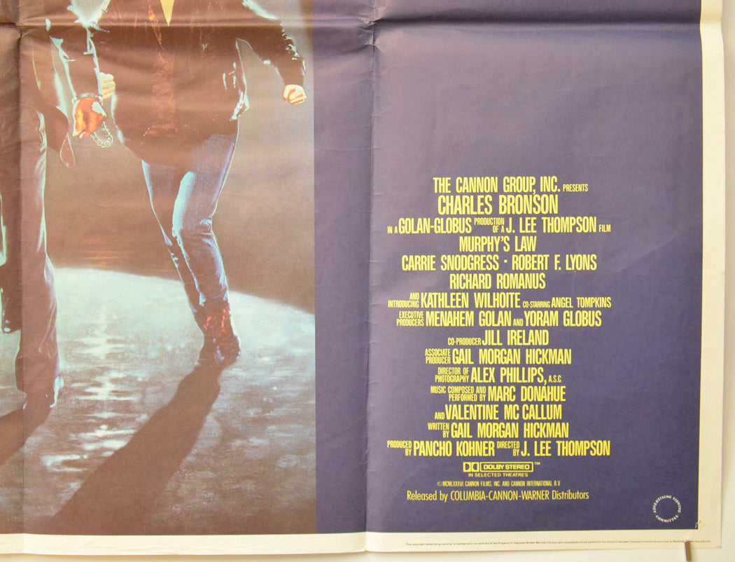 MURPHY’S LAW (Bottom Right) Cinema Quad Movie Poster