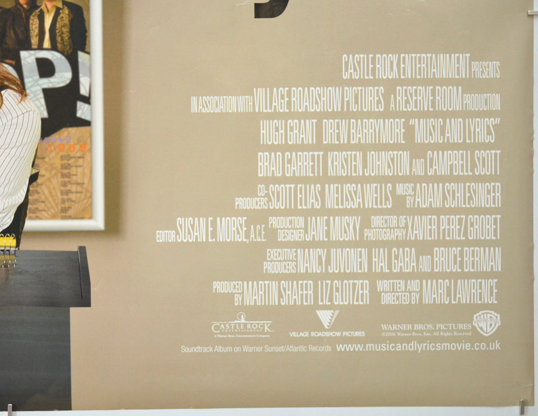 MUSIC AND LYRICS (Bottom Right) Cinema Quad Movie Poster