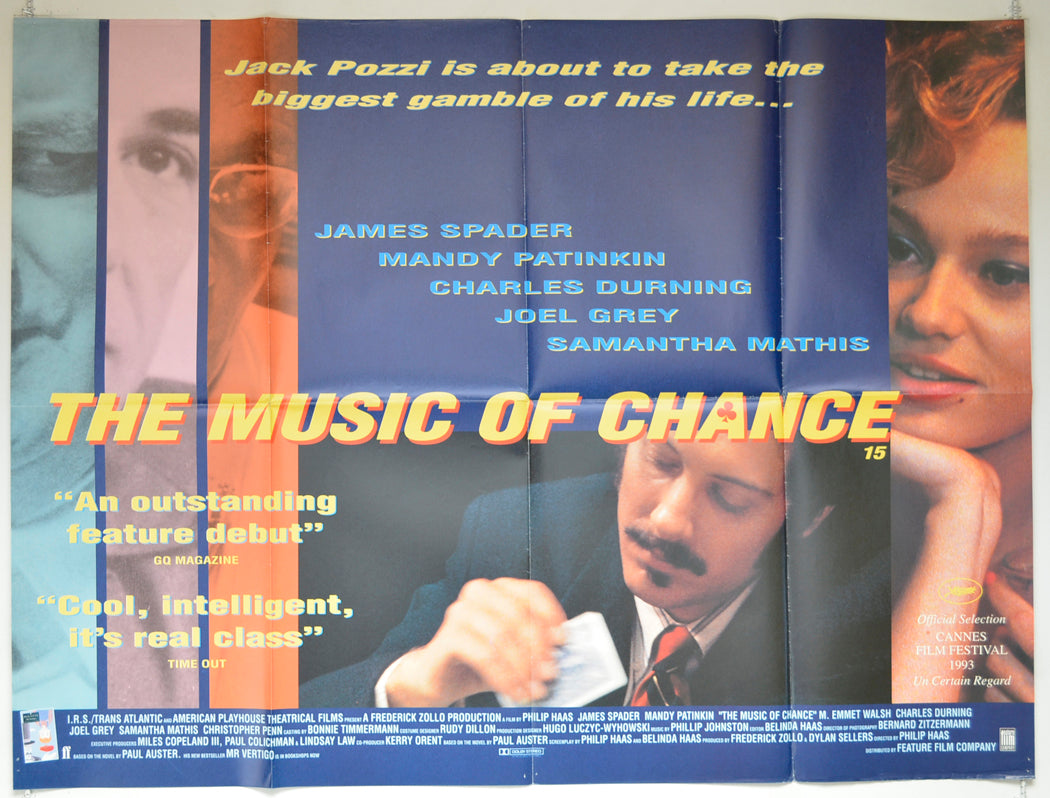 The Music Of Chance Original Quad Poster - Film Poster - Movie Poster