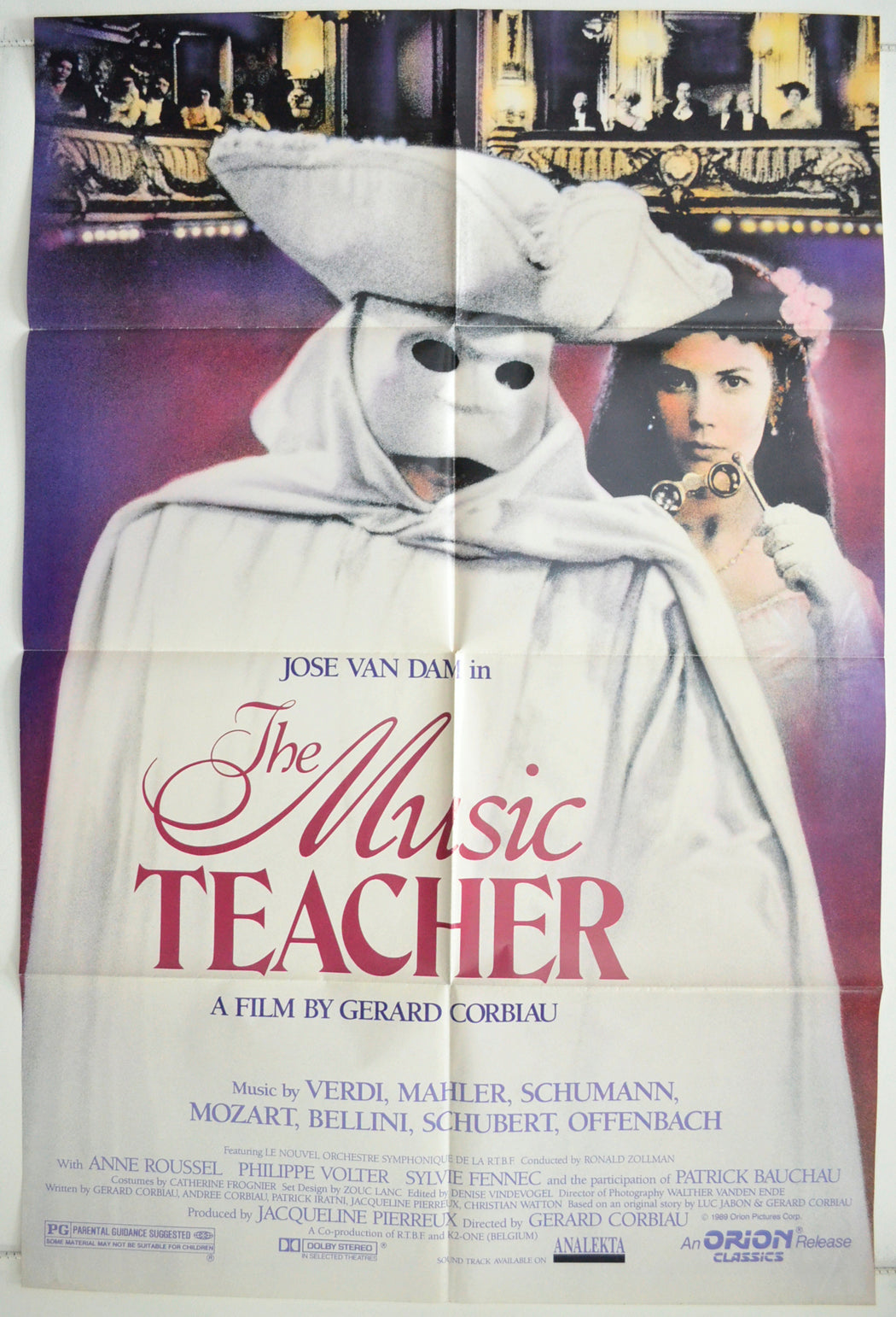 The Music Teacher (a.k.a Le maître de musique) Original One Sheet Poster - Film Poster - Movie Poster