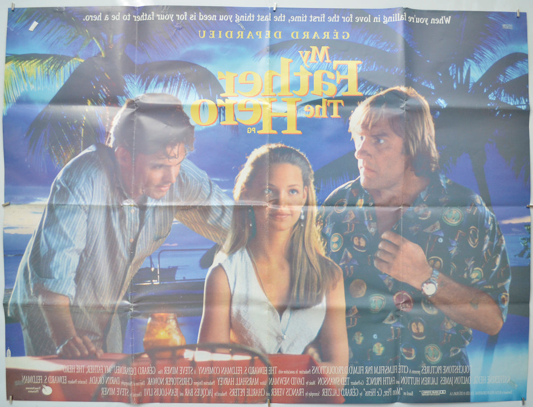 MY FATHER THE HERO (Back) Cinema Quad Movie Poster