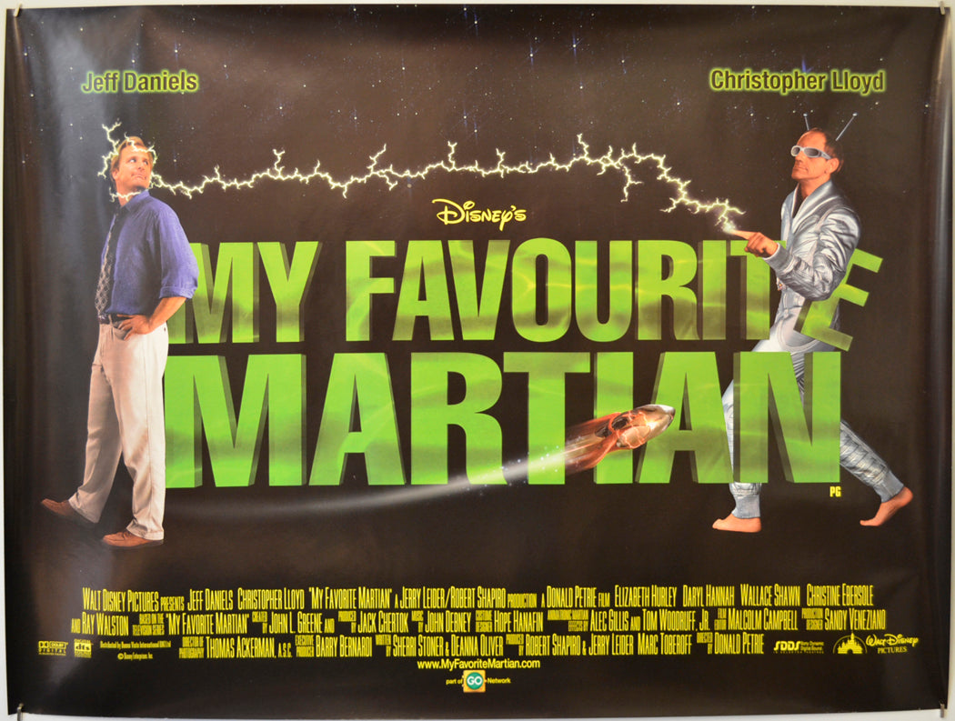 My Favourite Martian Original Quad Poster - Film Poster - Movie Poster