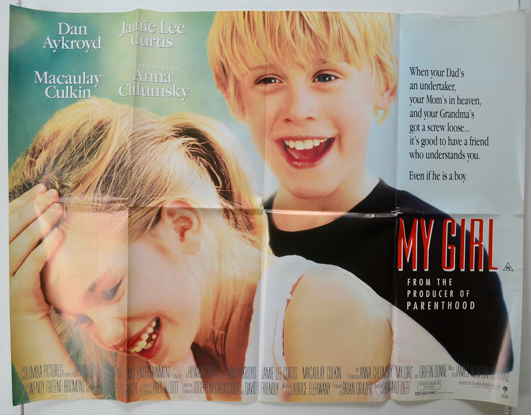 My Girl Original Quad Poster - Film Poster - Movie Poster