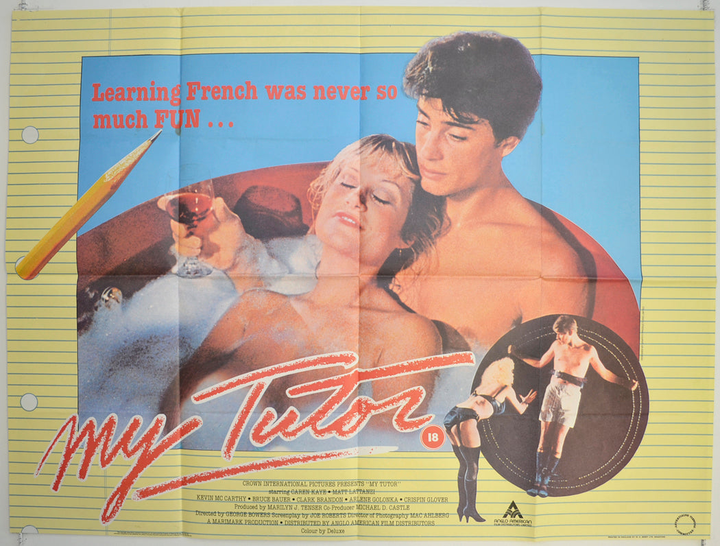 My Tutor Original British Quad Poster - Film Poster - Movie Poster