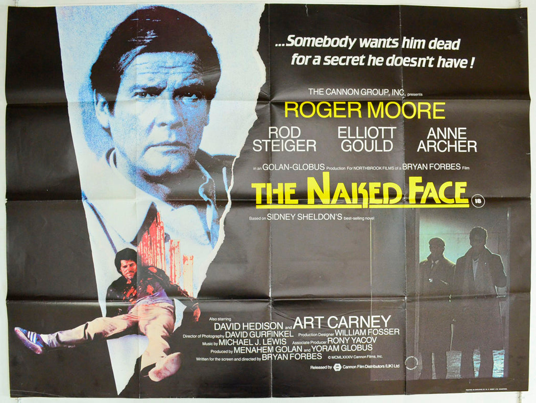 The Naked Face Original British Quad Poster - Film Poster - Movie Poster