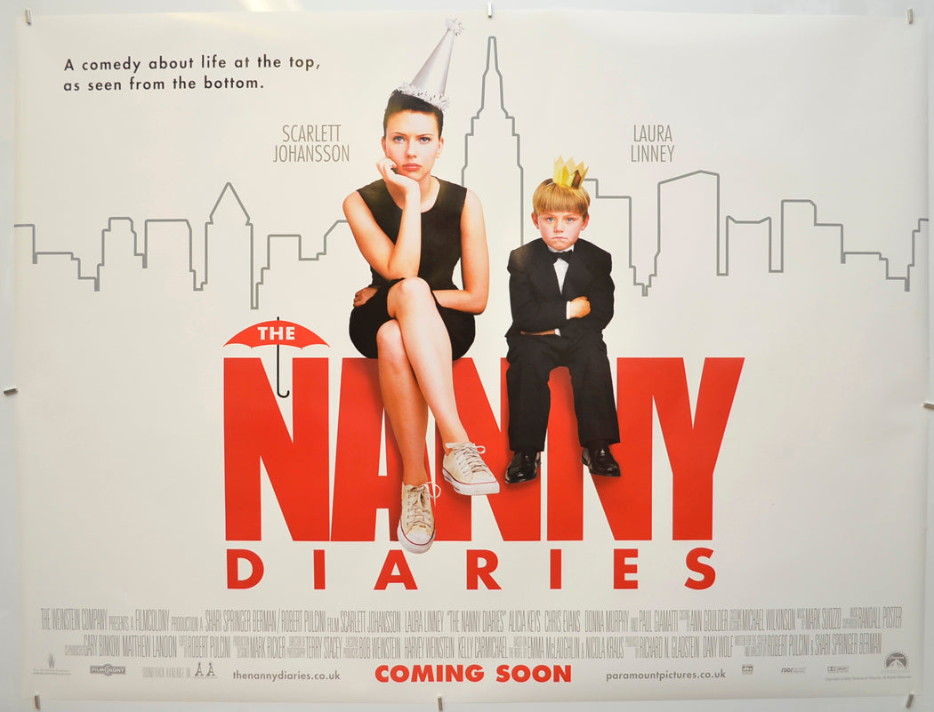 The Nanny Diaries (Teaser / Advance Version) Original Quad Poster - Film Poster - Movie Poster