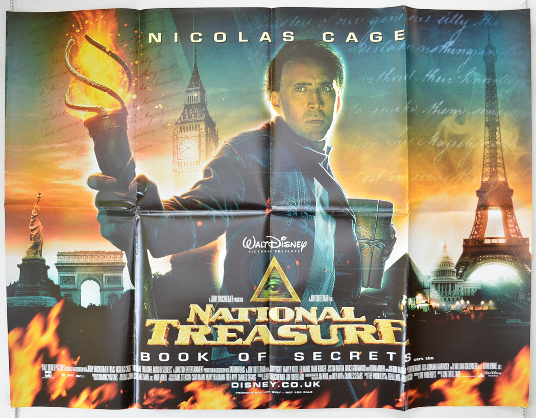 National Treasure : Book Of Secrets Original Quad Poster - Film Poster - Movie Poster