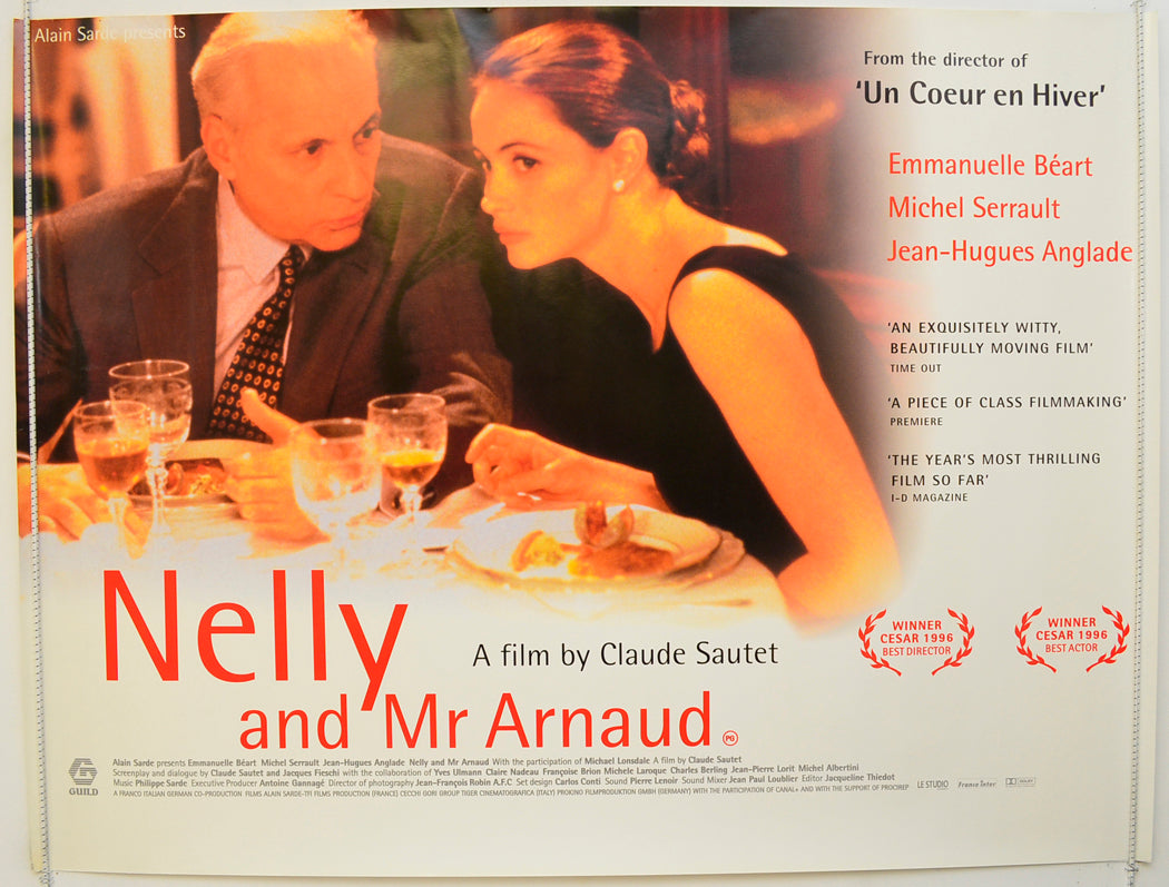 Nelly And Mr Arnaud (a.k.a. Nelly et Monsieur Arnaud) Original Quad Poster - Film Poster - Movie Poster